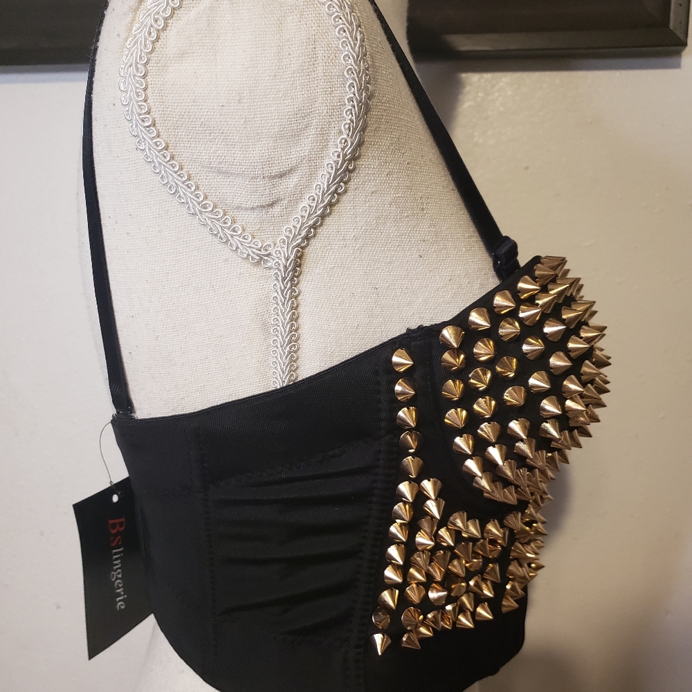 Spike Studded Corset Top - Picture 5 of 6